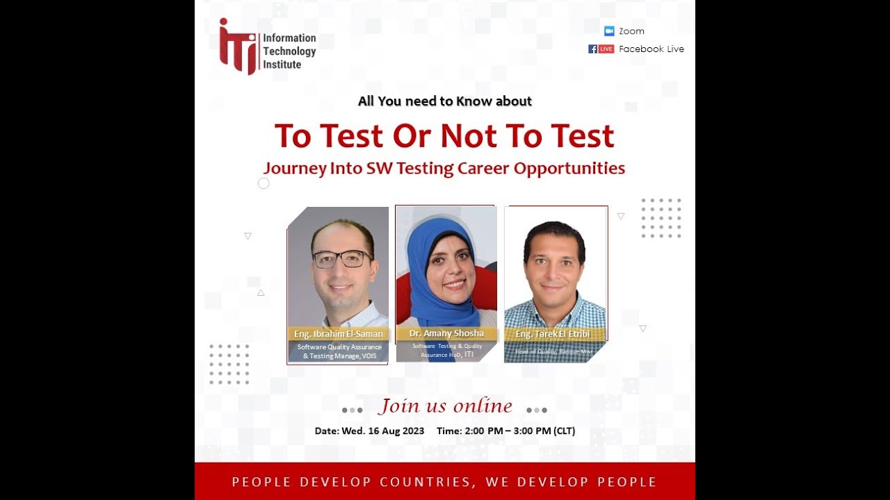 ITI Software Testing & Quality Assurance Track.