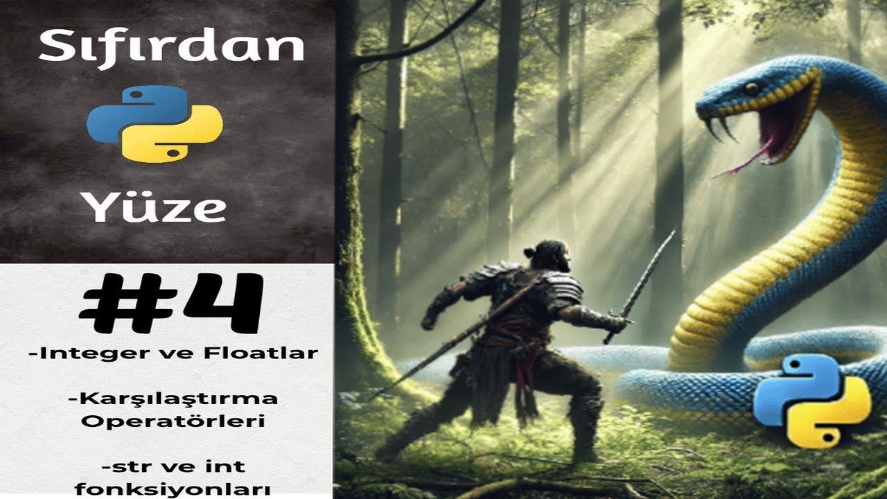 Sıfırdan Yüze Python - 4.Gün (Integer,Float,Karşılaştırma Operatörleri,str ve int)