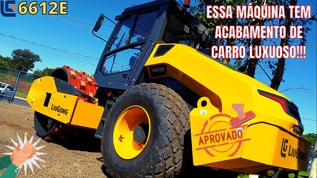 APRESENTANDO ROLO COMPACTADOR LIUGONG 6612E - ANDRÉ VIEIRA MÁQUINAS
