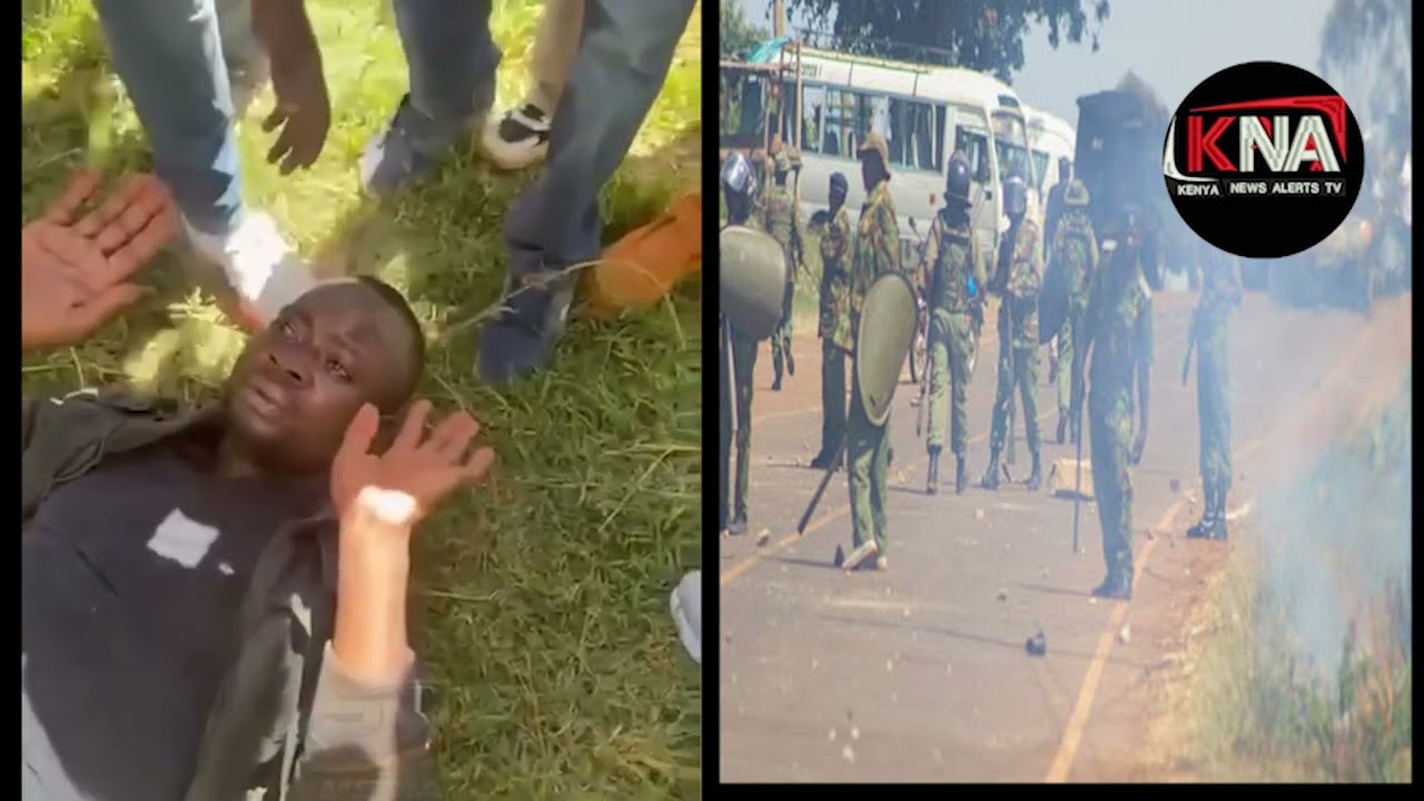A MAN IS HAVING A HARD TIME AFTER BEING CAUGHT AS ONE OF THE GOONS WHO DISRUPTED GACHAGUA IN GATUNDU