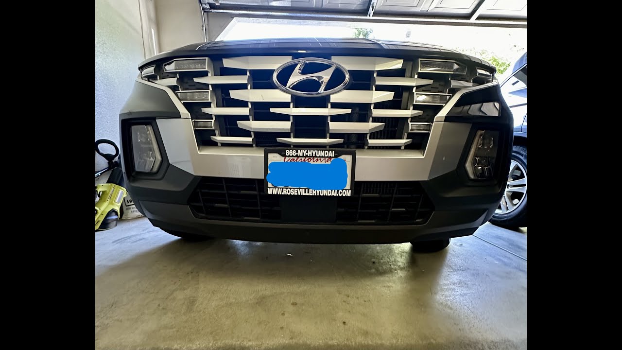 2023 Hyundai Santa Cruz Front Bumper Removal & Radiator Screen Installation