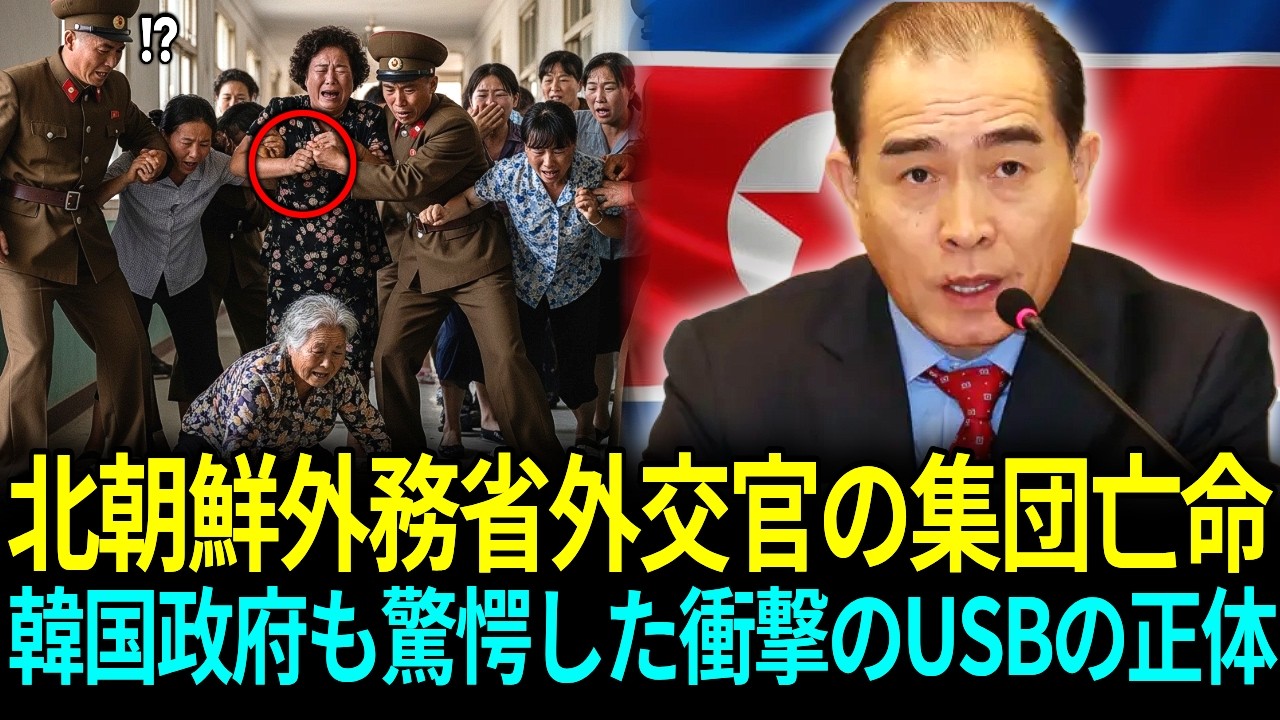 北朝鮮外務省外交官の集団亡命韓国政府も驚愕した衝撃のUSBの正体ㅣ脱北感動ストーリー