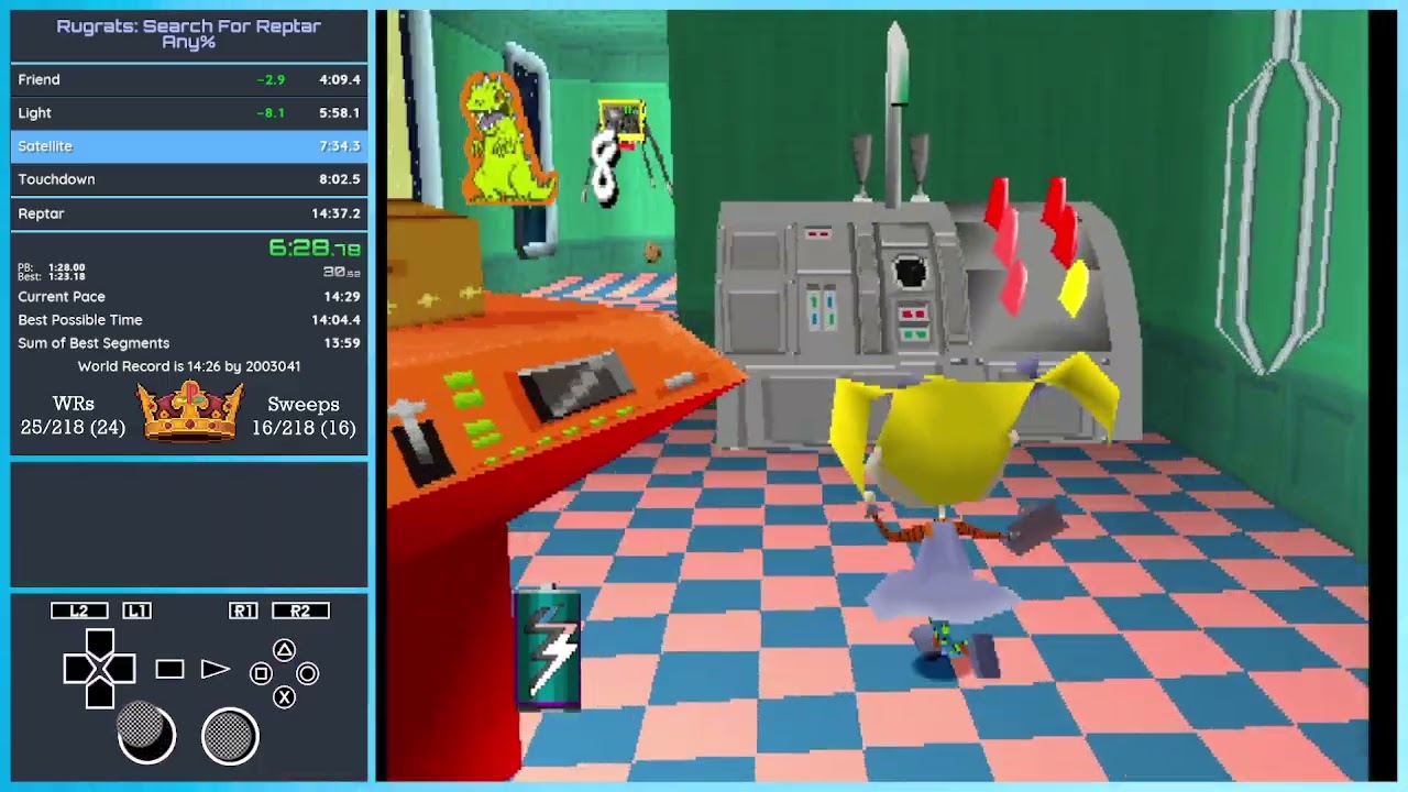 Rugrats: Search for Reptar - Any% 14:25 (FWR)