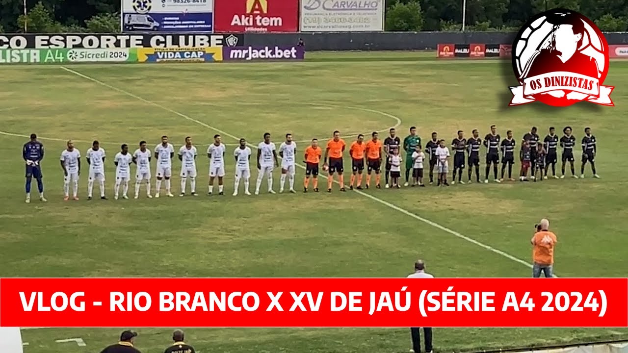 VLOG #1 - Quarta a tarde de futebol (Rio Branco x XV de Jaú)