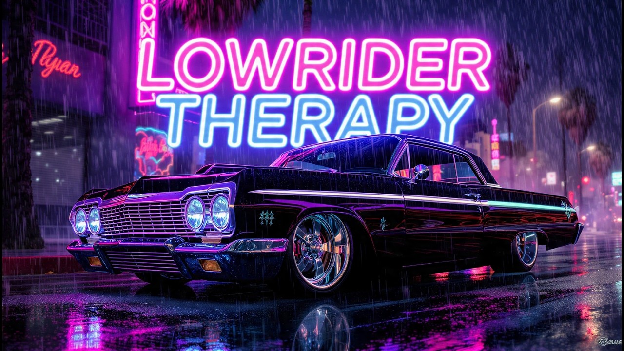 90s West Coast G-Funk Rainy Neon Night Drive 🌴 Lowrider Therapy Mix