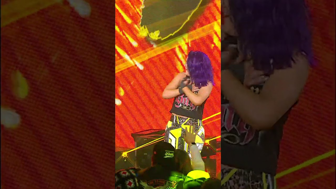 We don't blame you, Bayley, LA Knight's theme is a banger 🙌