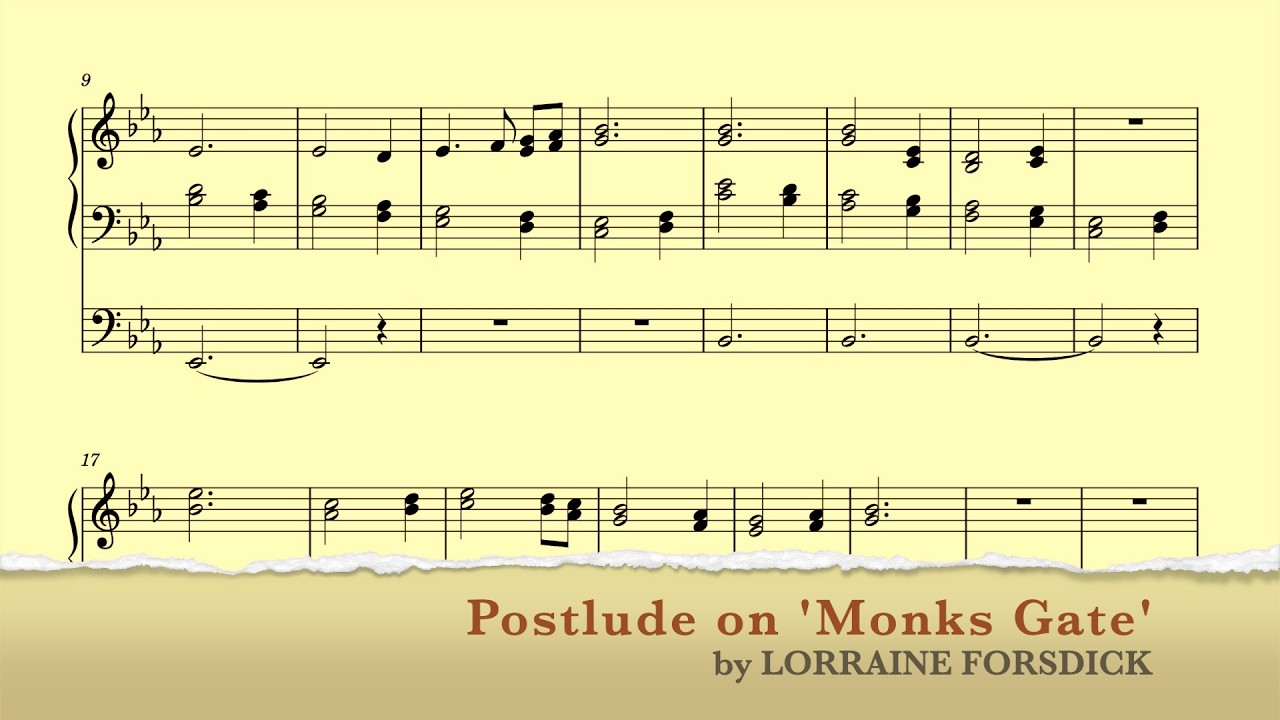 Postlude on 'Monks Gate' by Lorraine Forsdick