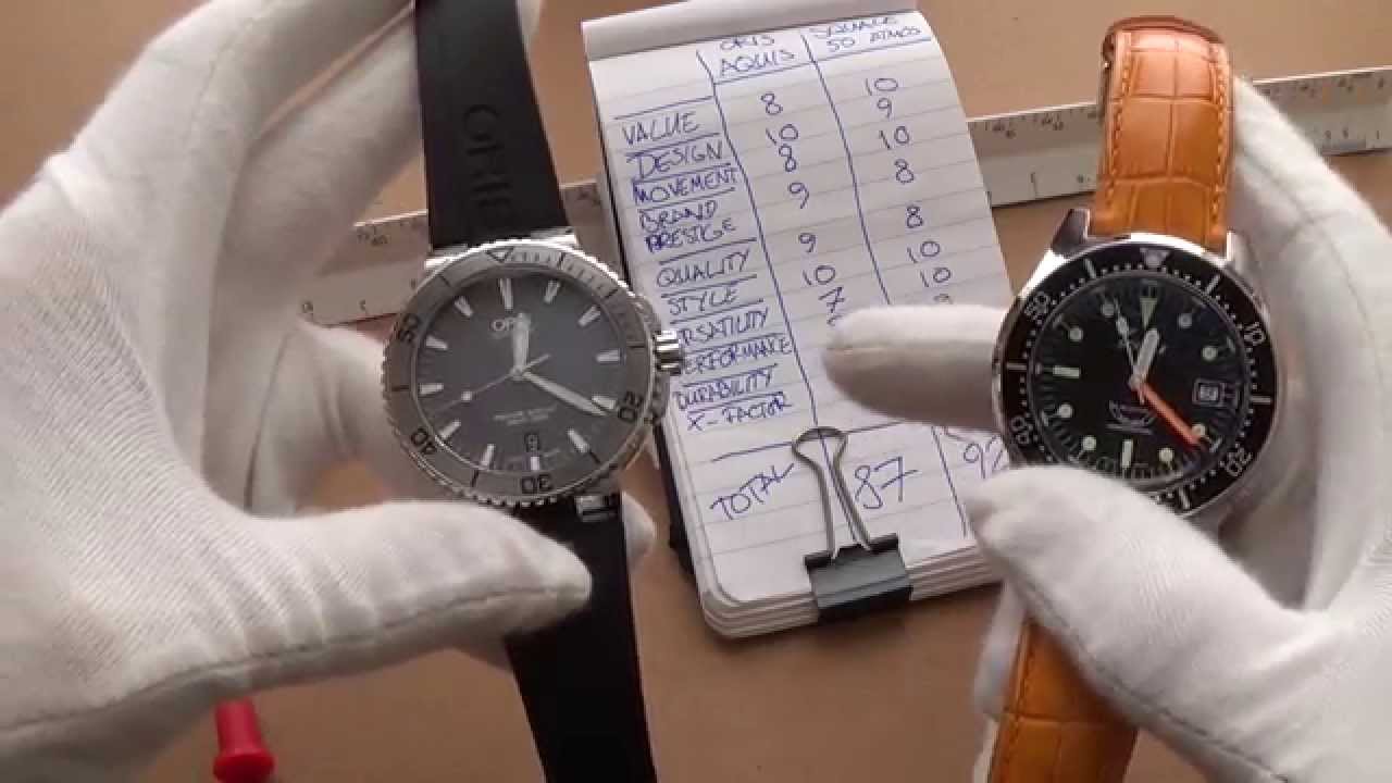 The Best Midrange Diver Watch Duel - Oris Aquis 40mm Date Vs. Squale 500 Diver