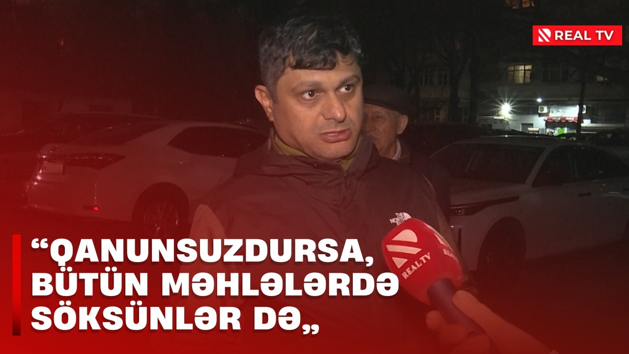 Şlaqbaum söküldü, həyətdə qarışıq vəziyyət yarandı