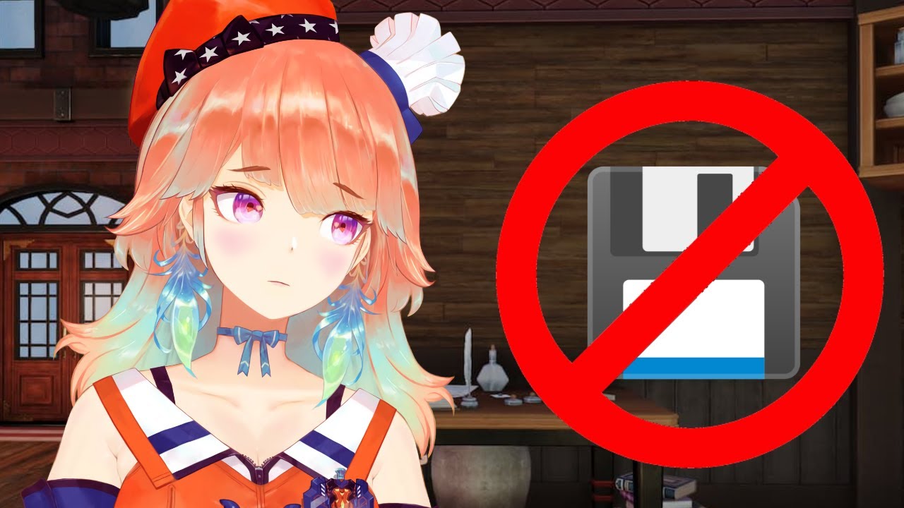 Kiara closes her game without saving [Takanashi Kiara / Hololive EN]