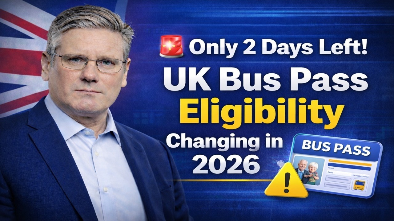 🚨 Only 2 Days Left! UK Bus Pass Eligibility Changing in 2026