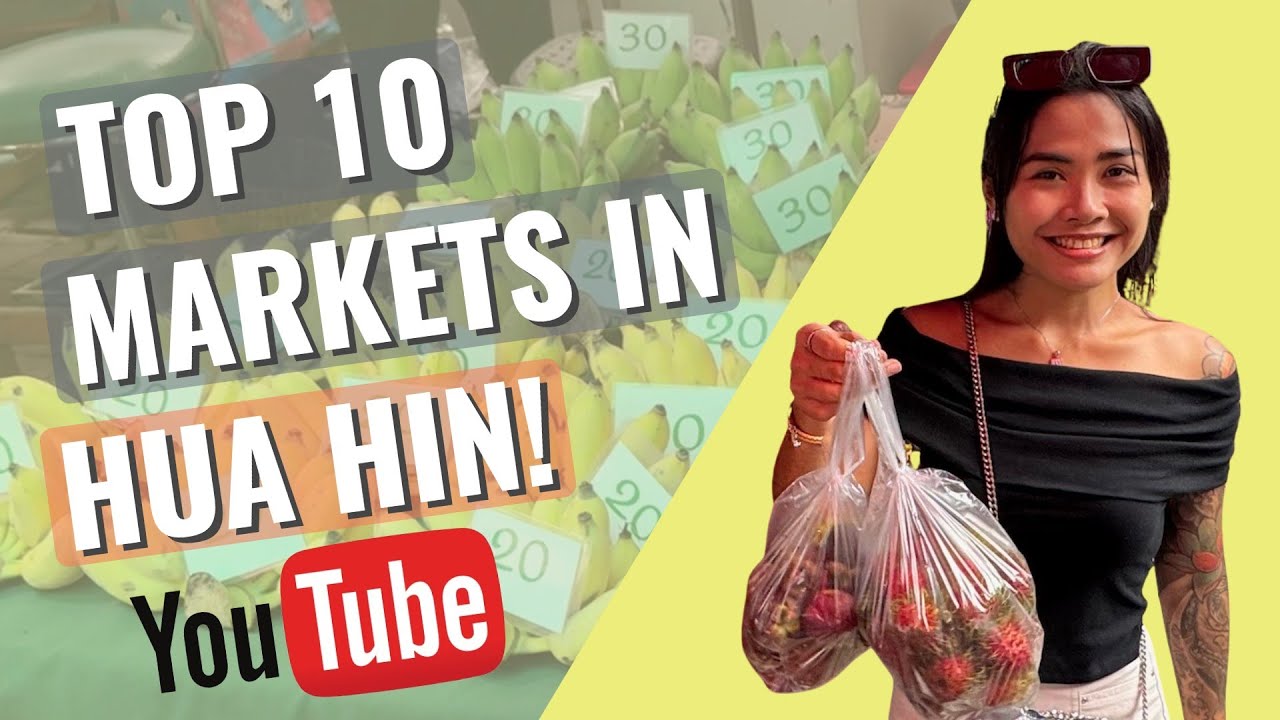 TOP 10 FOOR MARKETS REVIEW: Hua Hin Thailand (2024)! 🇹🇭 #huahin #thailand #food #markets #review