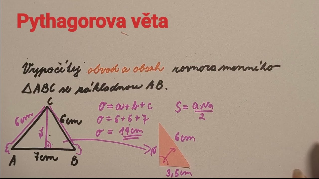 Pythagorova věta, trojúhelník