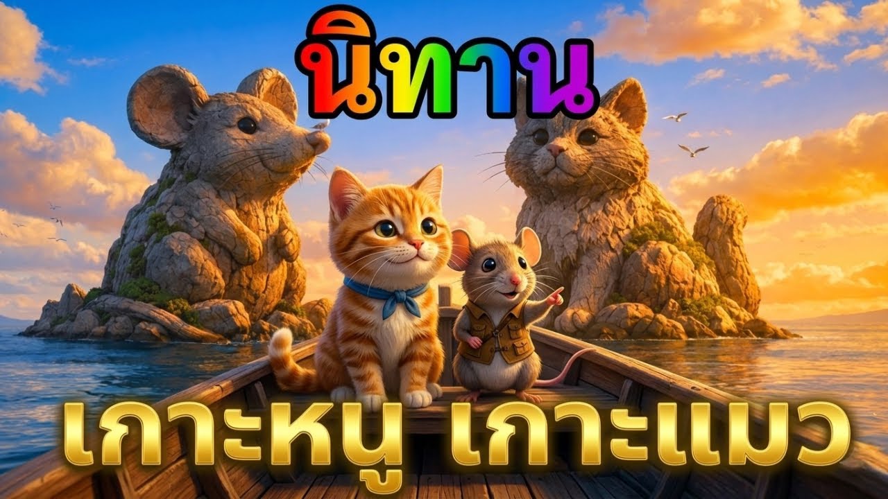 นิทานเรื่อง: เกาะหนูเกาะแมว 🐰บ้านนิทานแสนสุข