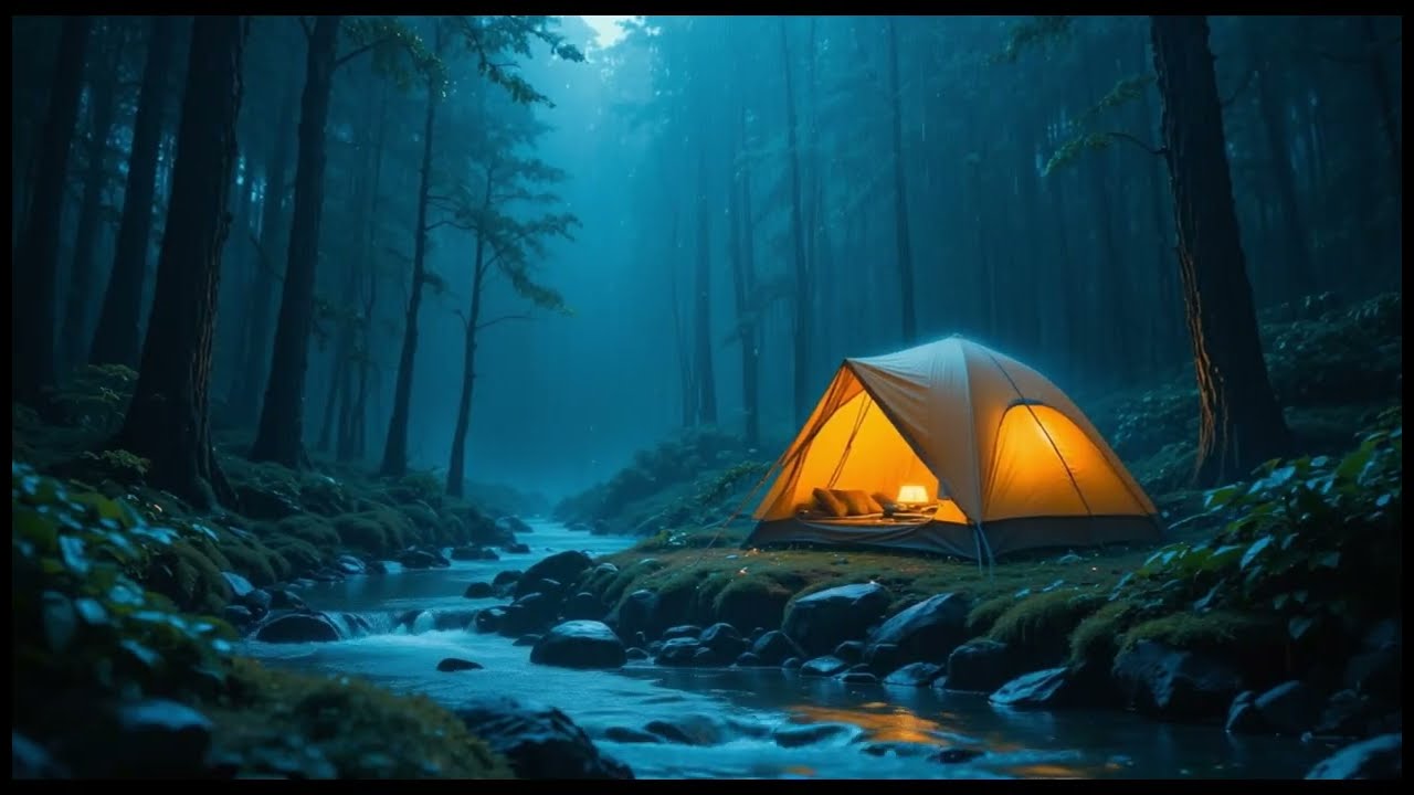 Soothing Rain Music for Deep Relaxation 🌙 | Calm Piano & Rain Sounds for Stress Relief & Sleep