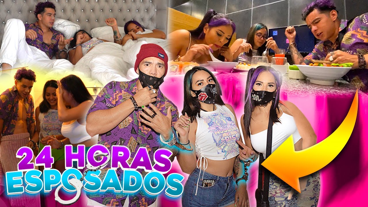 24 HORAS ESPOSADOS 🔗😳| @KarlaBustillos | Mau McMahon | Karen Bustillos