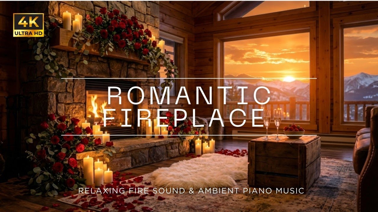 Ultimate Valentine's Getaway 🍷 Warm Log Cabin, Crackling Fire & Sunset View for Romantic Relaxation