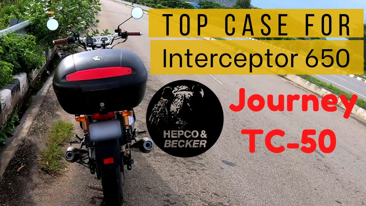 Hepco & Becker Journey TC50 Top Case | Top Case for Royal Enfield Interceptor 650