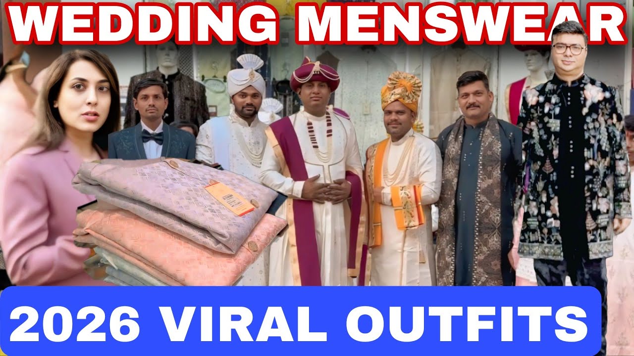 दादर 2026 LATEST Mens ETHNIC Wear Market🔥VIRAL MENSWEAR in DADAR Sherwani & Blazer Suits for GROOM