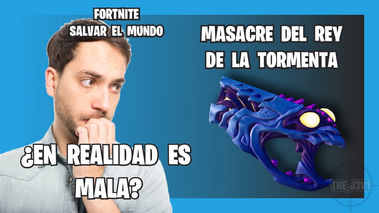▶MASACRE DEL REY DE LA TORMENTA🔫 ▶GUÍA ▶ANÁLISIS ▶PERKS ▶BUILD RECOMENDADA Fortnite salvar el mundo