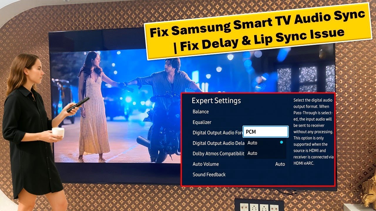 Fix Samsung TV Audio & Video Sync | Fix Audio Delay & Lip Sync Issue