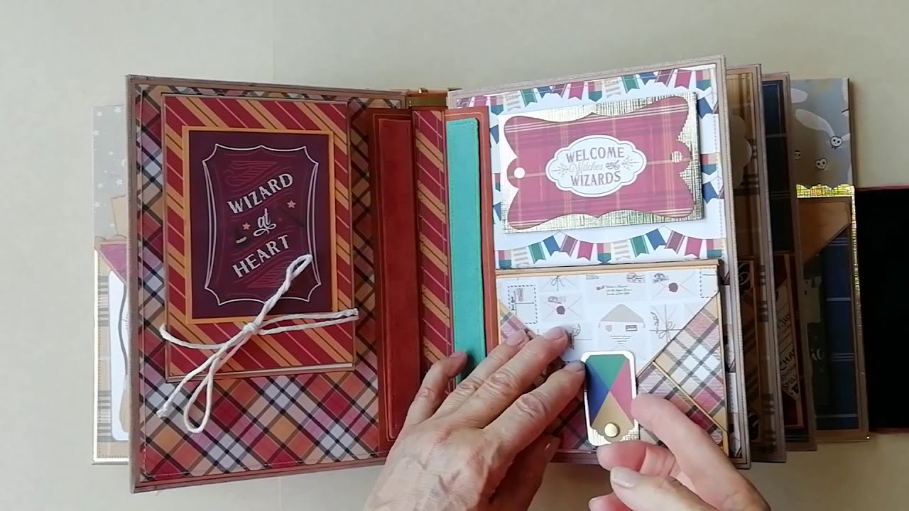 Álbum y maleta de scrapbooking Harry Potter