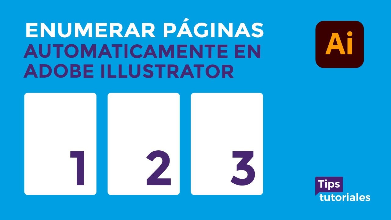C&oacute;mo enumerar p&aacute;ginas autom&aacute;ticamente en Adobe Illustrator | Plugin