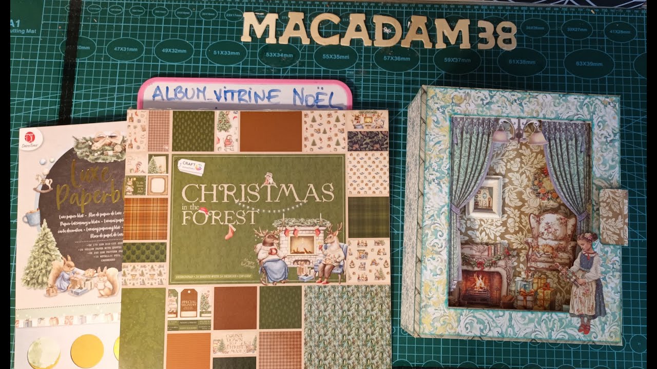 Album-Vitrine Noël #tutoscrapbooking #action #album