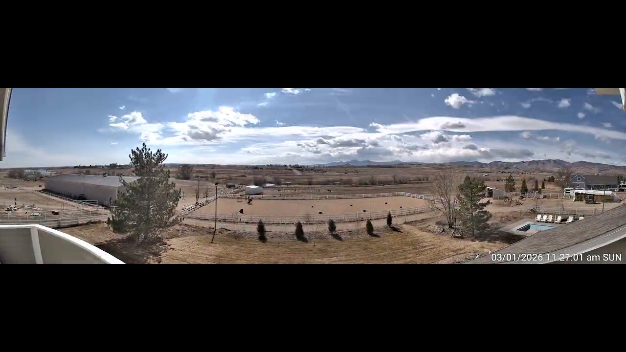 Wildsong Ranch Daily Timelapse - Sunday March 01 2026
