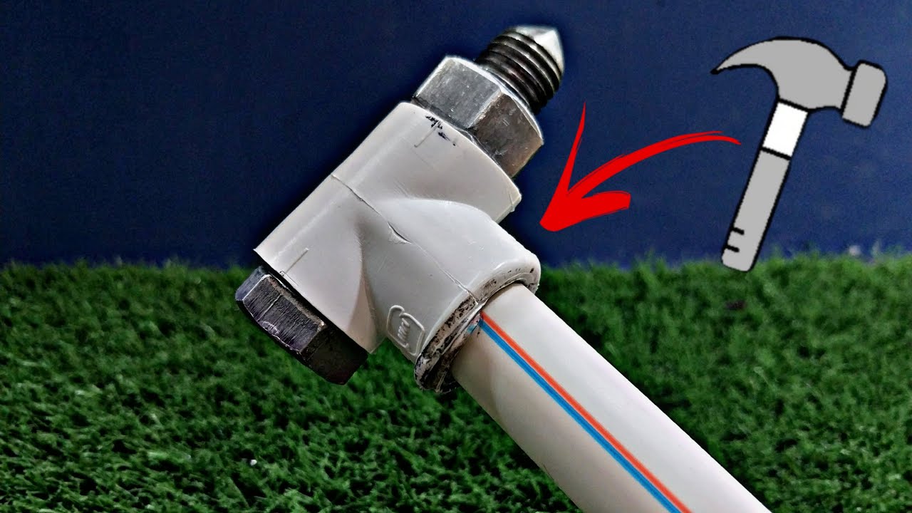 How to make a hammer with a PVC handle at home_diy