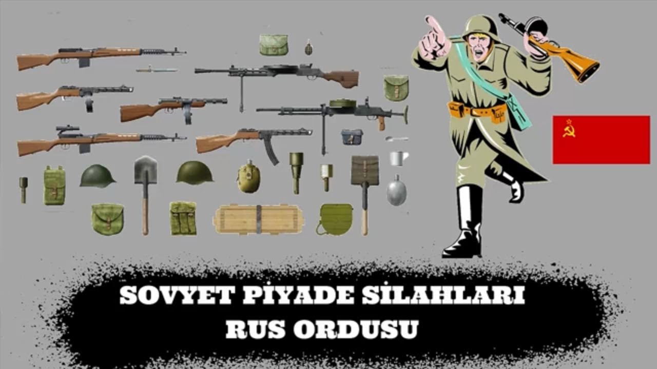 SOVYETLER BİRLİĞİ PİYADE SİLAHLARI - RUS ORDUSU 2.d&uuml;nya savaşı tarihi