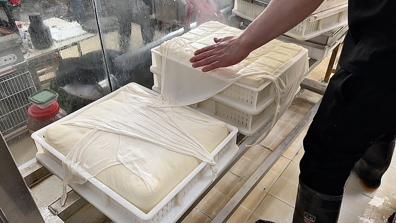 如何用黃豆製作出軟嫩的豆腐，無與倫比的豆製品製作流程
