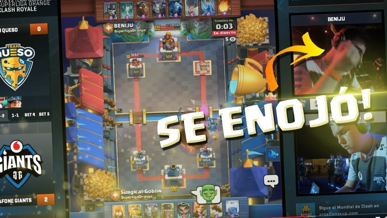 ¡ ¡ SURGICAL GOBLIN TROLLEA A TEAM QUESO EN LA SUPERLIGA! ! - DrekzeNN - Clash Royale