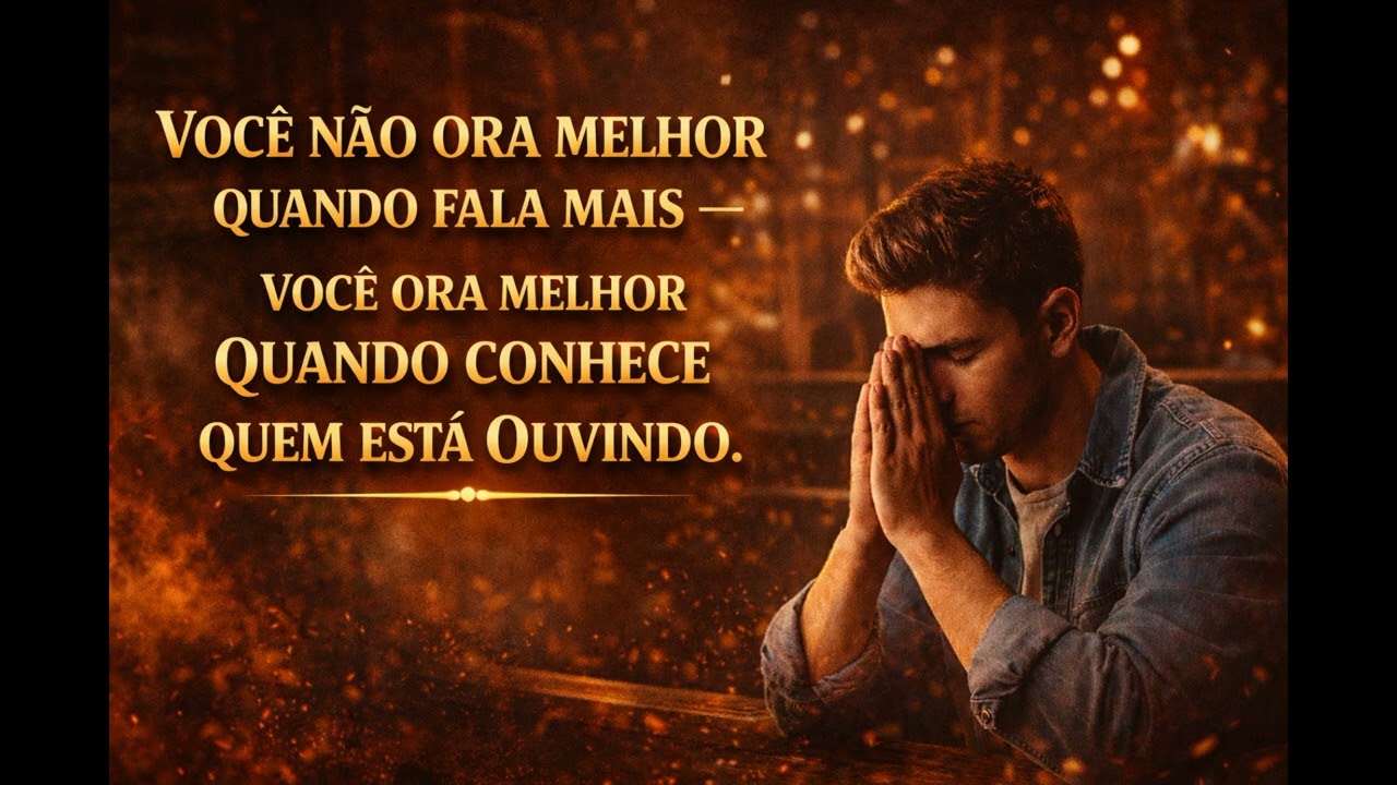 Você não ora melhor quando fala mais — você ora melhor quando conhece quem está ouvindo