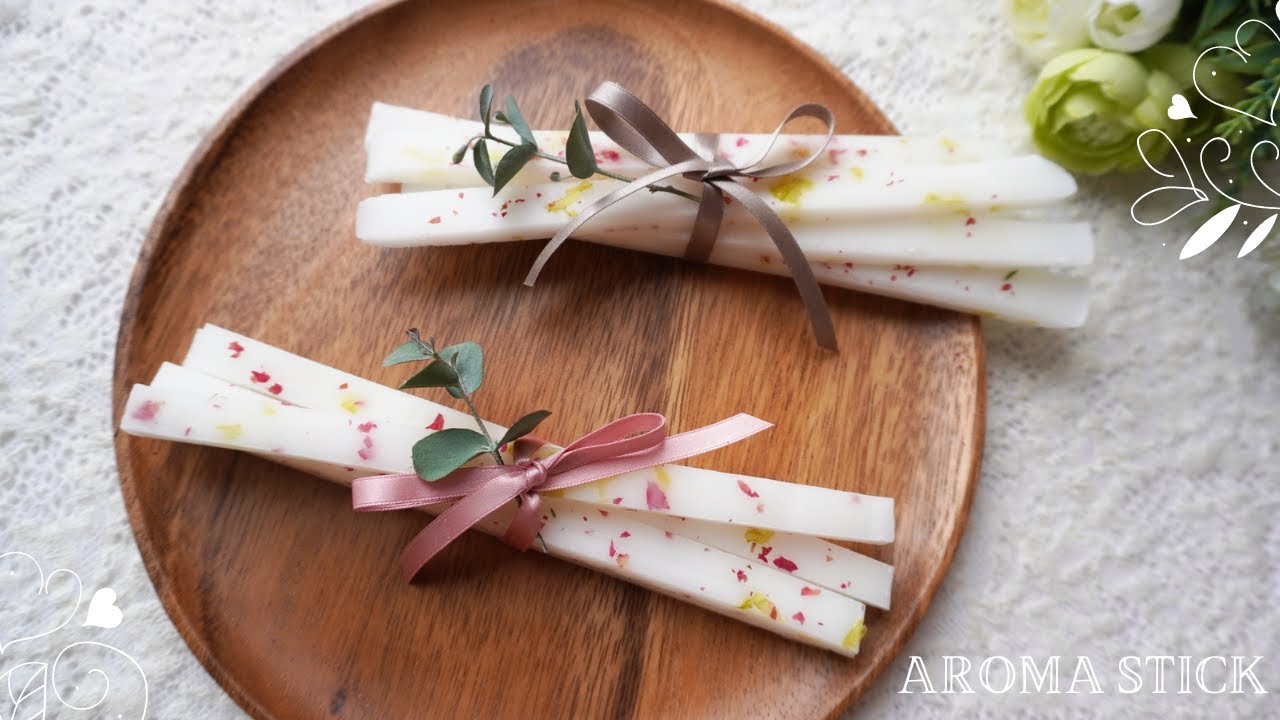 🌼香るインテリア 癒しのアロマスティックの作り方/Aroma stick/flower candle/DIY/handmade