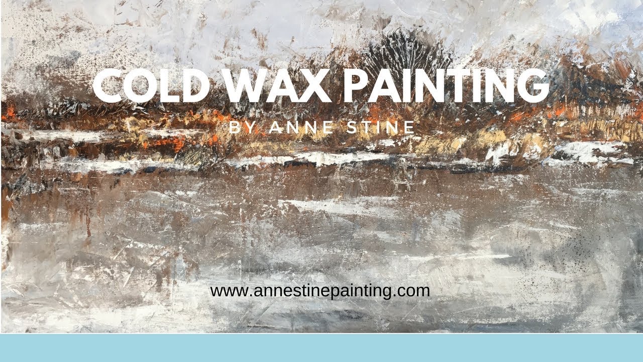 Anne Stine, mixed media artist, demonstrates painting with Cold Wax and Oils
