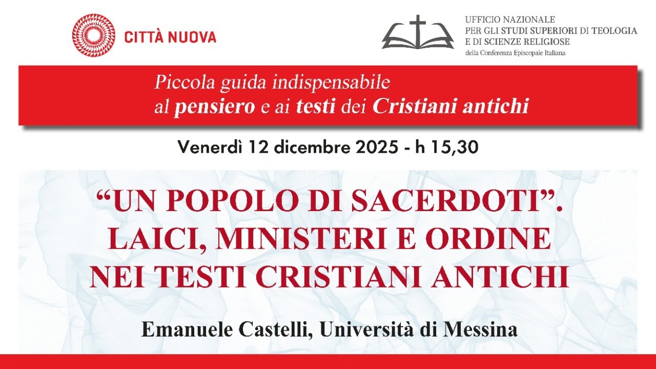 Un popolo di sacerdoti. Laici, ministeri e ordine nei testi cristiani antichi