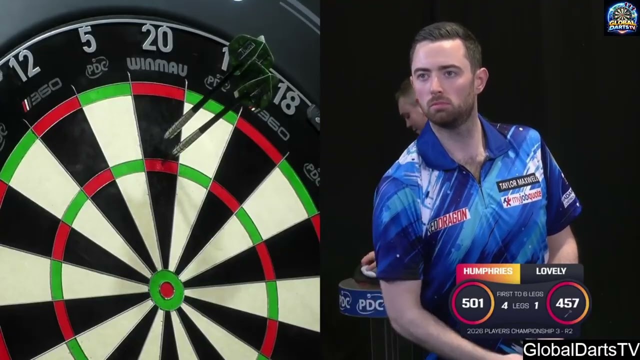 Luke Humphries vs Thomas Lovely 2026 Players Championship 3 1/32