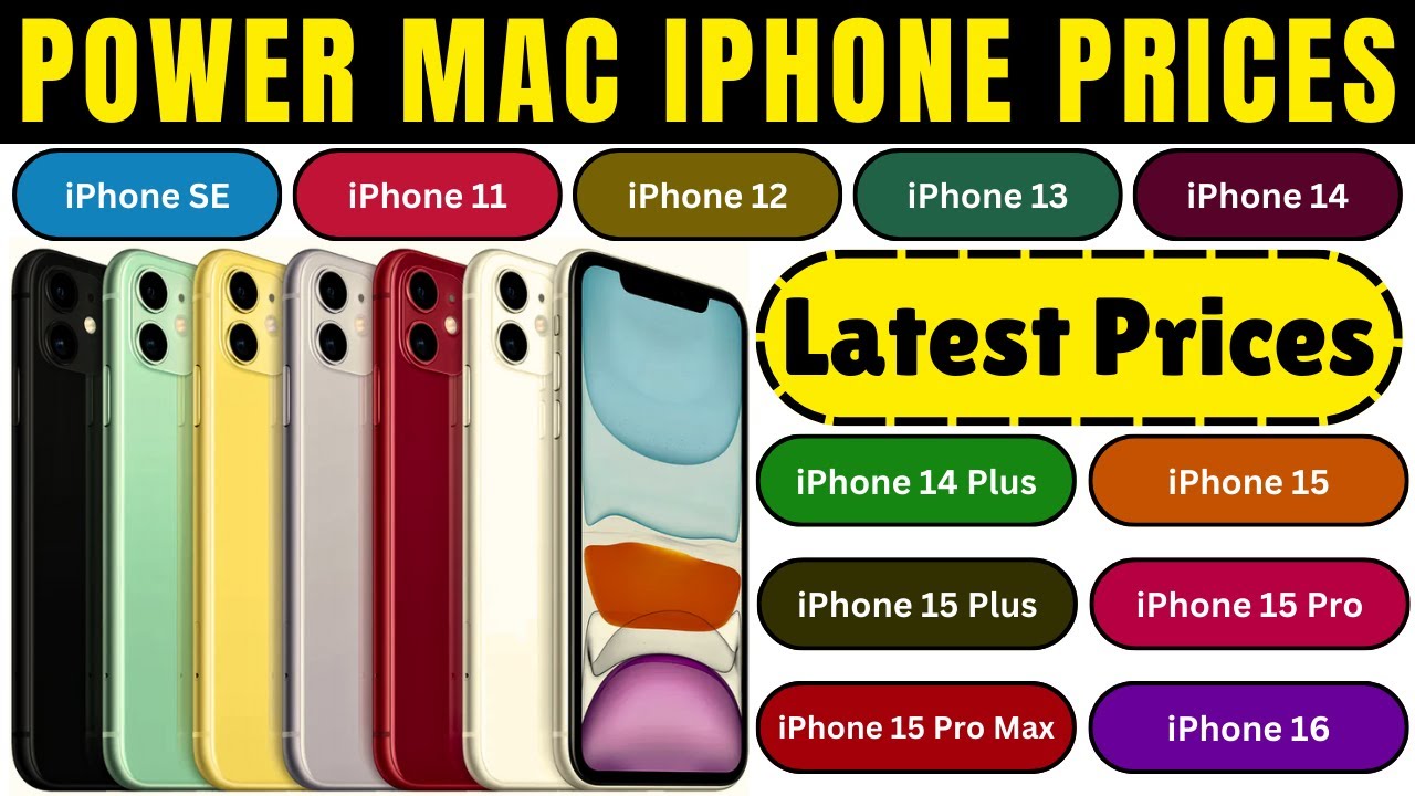Power Mac iPhone Prices 2025 Philippines | Iphone SE, 11, 12, 13, 14, 15, 16, Pro Plus & Max