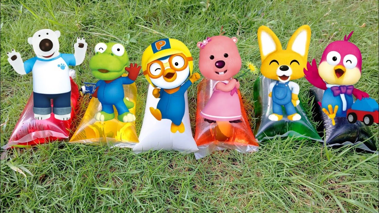 Pororo Bermain Air Warna Warni Bersama Crong, Edy, Loopy, Patty, Hary, Poby, Rody, Tongtong, Tutu