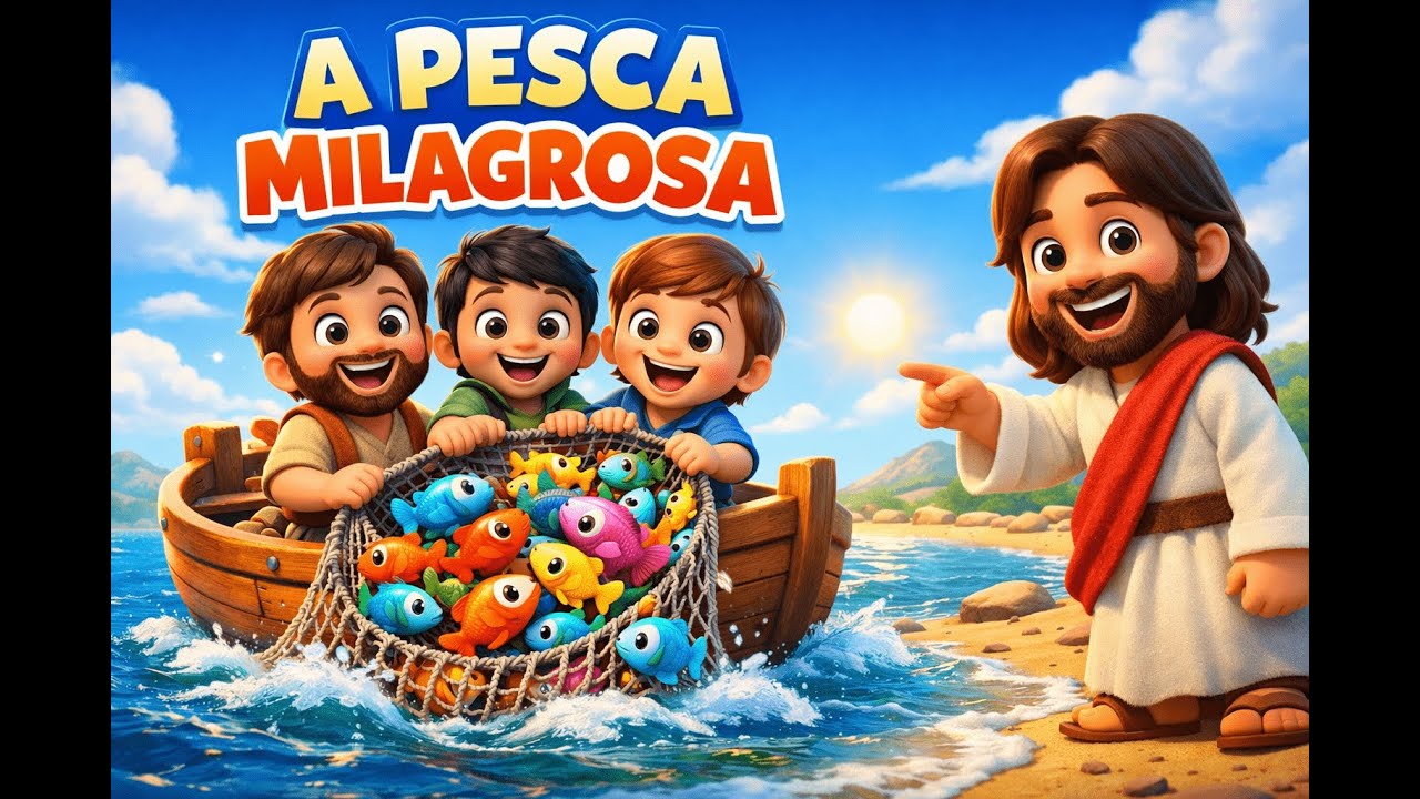 A Pesca Milagrosa para Crianças 🎣 | Música Infantil Bíblica