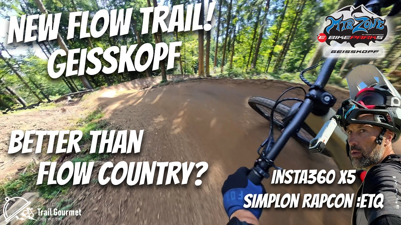 New Flow Trail at Bikepark Geisskopf! You need to ride it! Simplon Rapcon TQ-HPR60, Insta360 X5