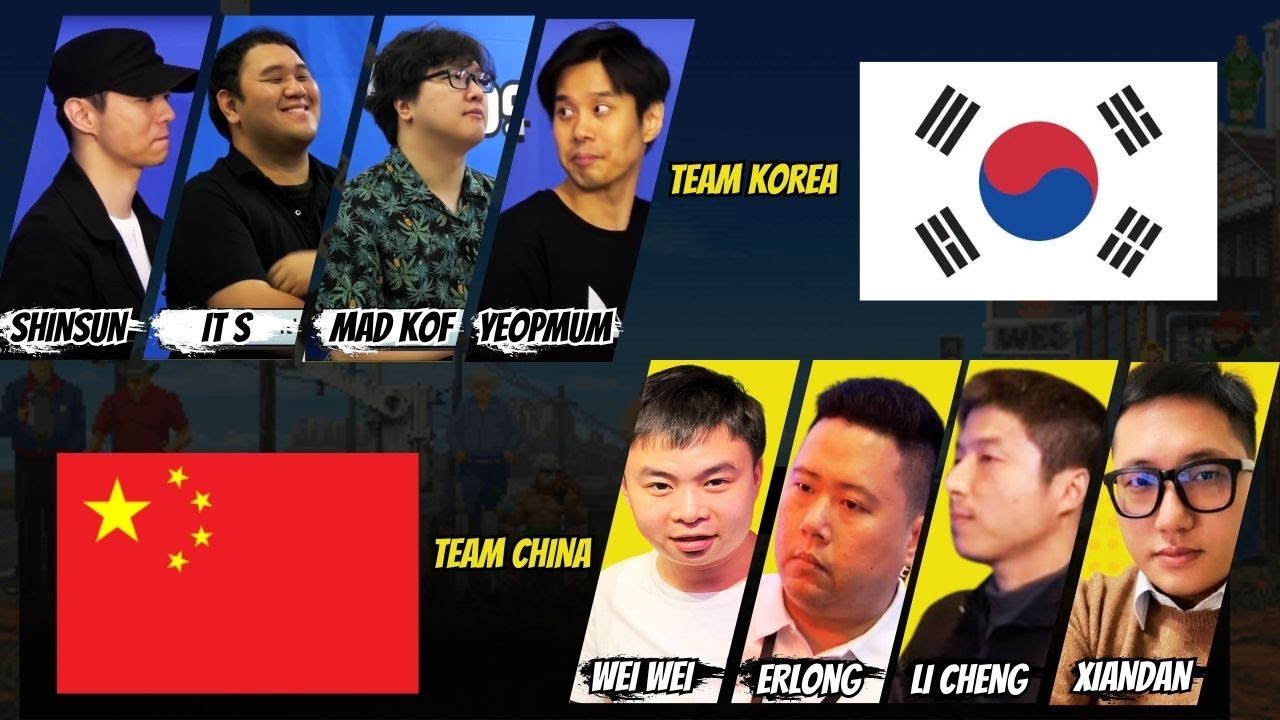 (PARTE 2) KOREA 4 VS 4 CHINA OS 4 MELHORES JOGADORES DA KOREA ENFRENTANDO A ELITE DA KOF 98 DA CHINA