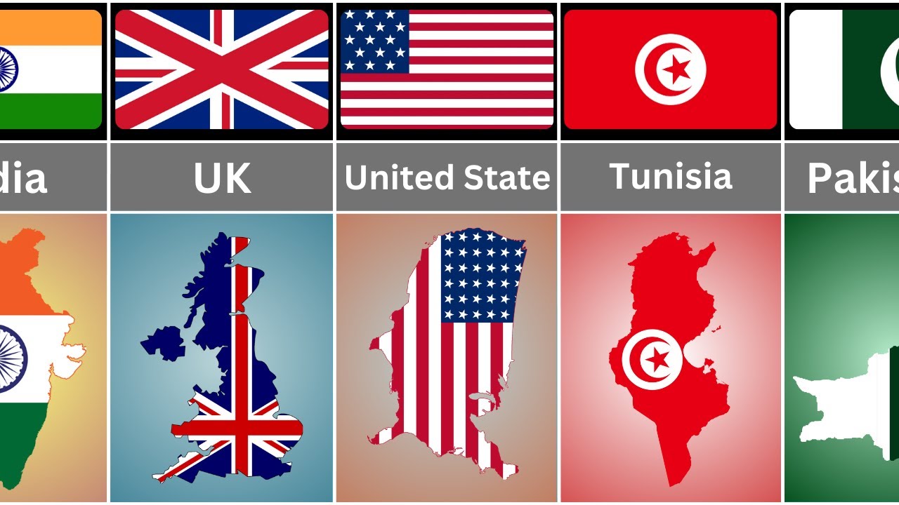 All Countries Flags with Name and Maps | Data Queue
