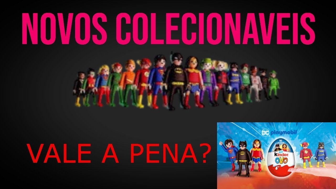 Unbox do kinder ovo playmobil Dc comics de 