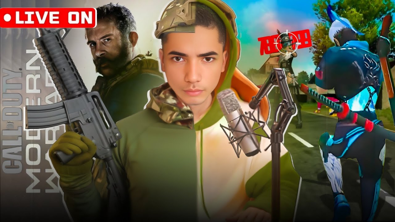 🔴LIVE ON- 😱FREE FIRE E CALL OD DUTY!!! JOGANDO E CONVERSANDO COM OS INSCRITOS!!!😱 🔥AO VIVO🔥