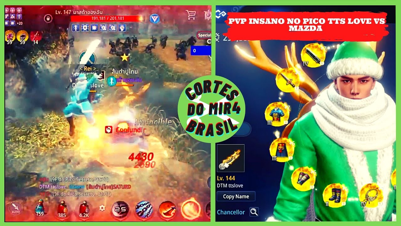 PVP INSANO TTS LOVE VS MAZDA 350K+ | CORTES DO MIR4 BRASIL