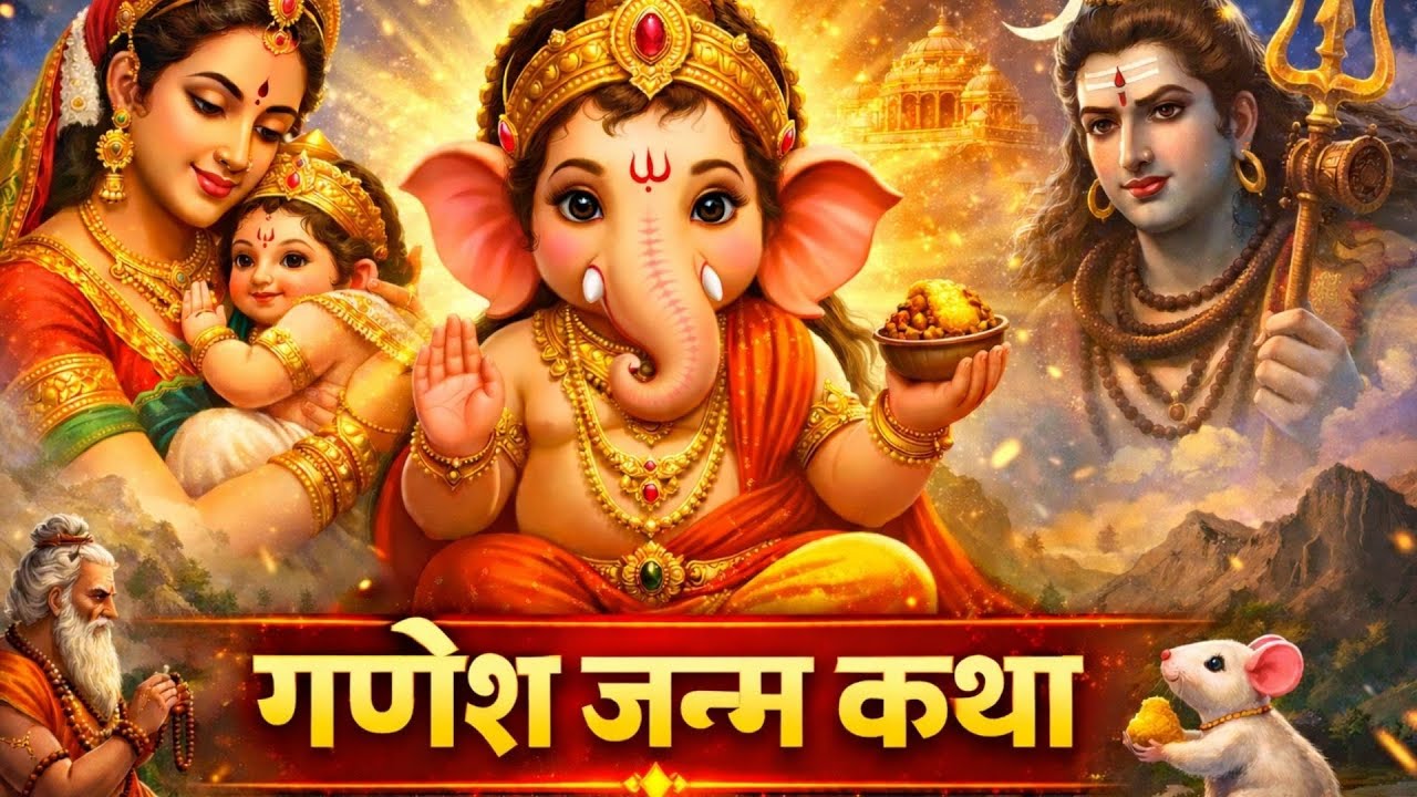 गणपति बप्पा का दिव्य जन्म | संपूर्ण गणेश जन्म कथा