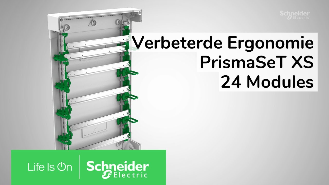 Verbeterde Kabelingsergonomie met PrismaSeT XS 24 Module Behuizingen | Schneider Electric Support
