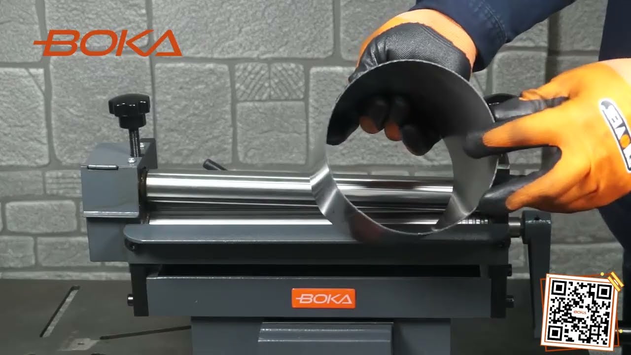 BOKA Rundbiegemaschine 3-Walzen für 1 mm Blech Biegemaschine 300 mm Breit SJ-300 Rundbiegegerät